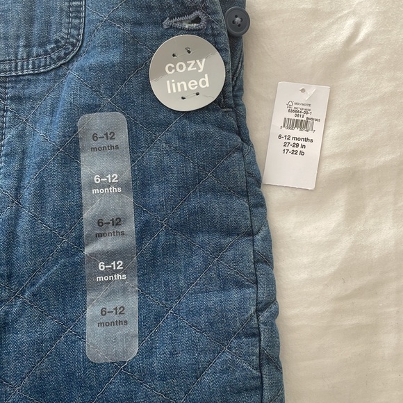 Baby GAP denim overalls- unisex. - Picture 2 of 7